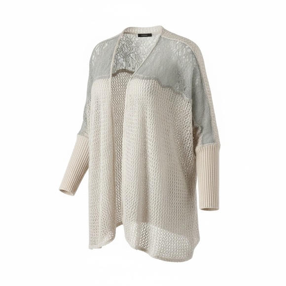 Free People Sweaters - Free People Cream and Gray Cardigan